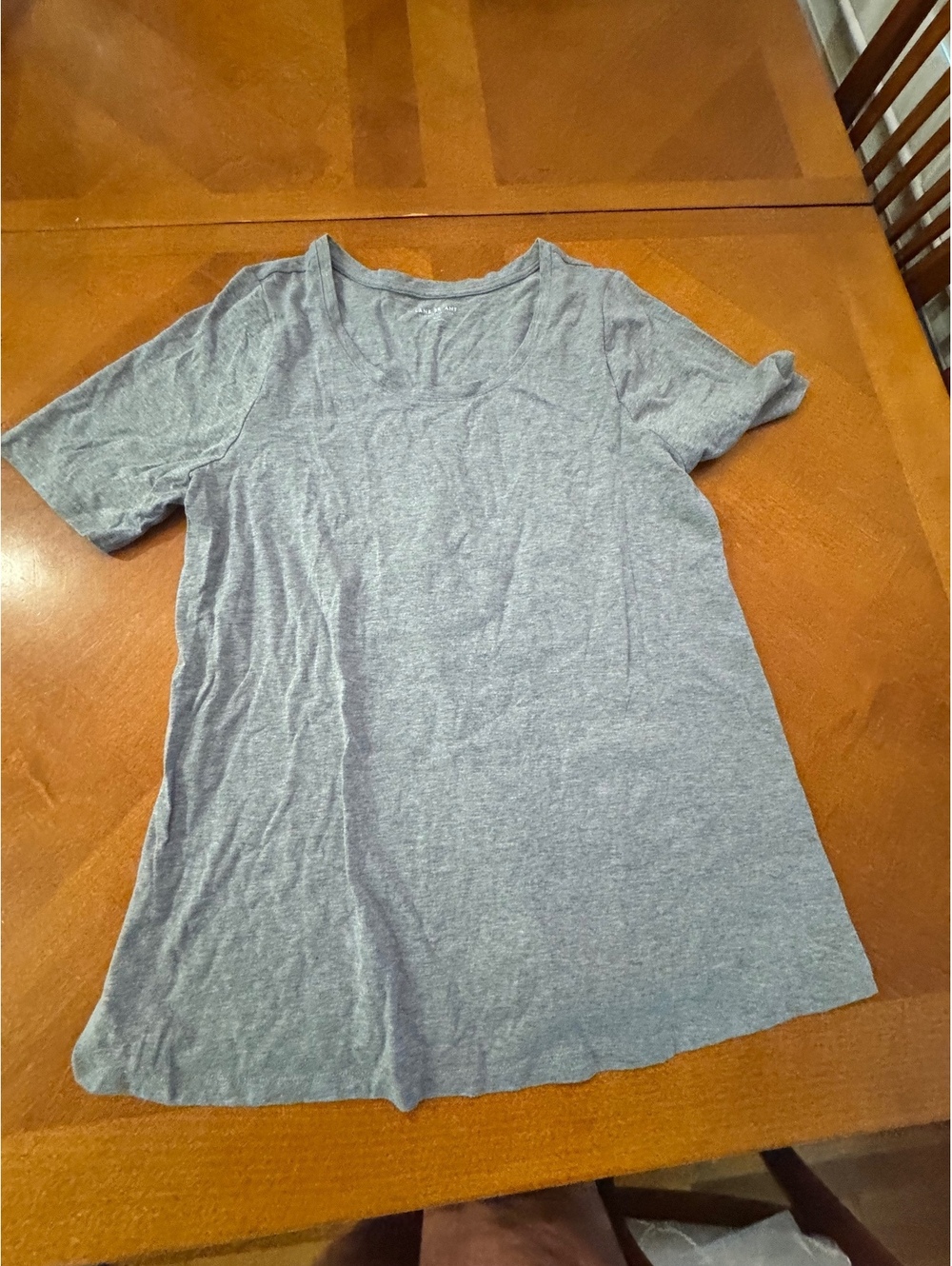 Lane Bryant Perfect Sleeve Tee in Gray, XL Size 10/12 3206